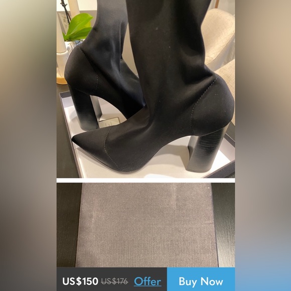 Tony Bianco size 7.5 black boots - Picture 4 of 4